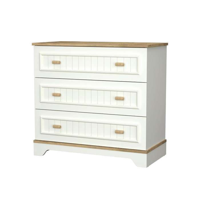 Hanah Home Monte Cómoda Crema y Roble